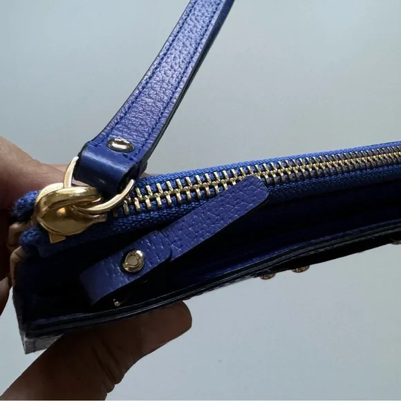 NWT Kate Spade Grand Street Layton Blue Leather Wallet Wristlet - Picture 6 of 7